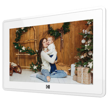 Kodak RCF-106 Wi-Fi 10" Digital Photo Frame IPS Touch Screen, 16GB Internal Memory with Picture/Music/Video Features (White)